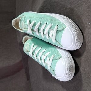 Converse Chuck Taylor All Star Renew Low Ocean Mint Sustainable Sneakers VG US 8